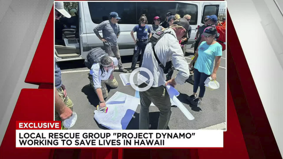 Bay News 9: Tampa-based Rescue Group, Project DYNAMO, Helps Maui Wildfire Victims